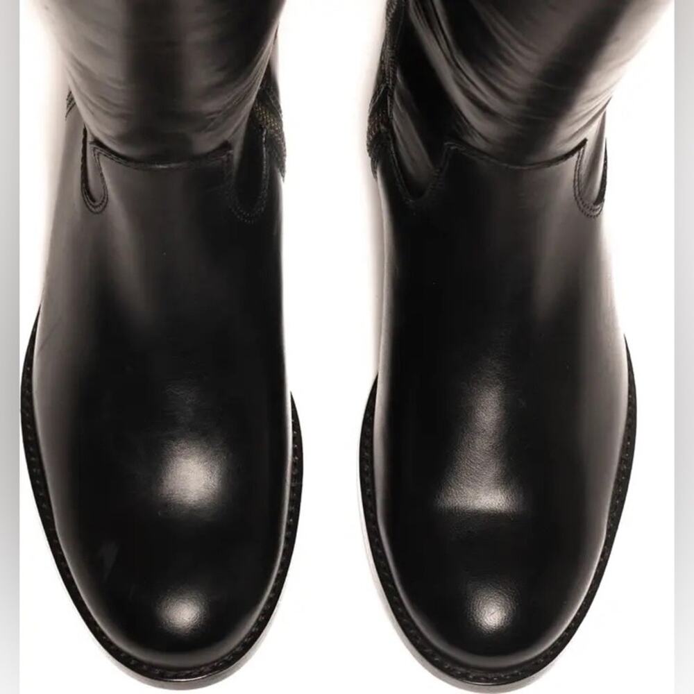 Frye Melissa Black Tall Leather Western Equestrian Riding Boots Women’s Size 7.5 - Picture 3 of 15